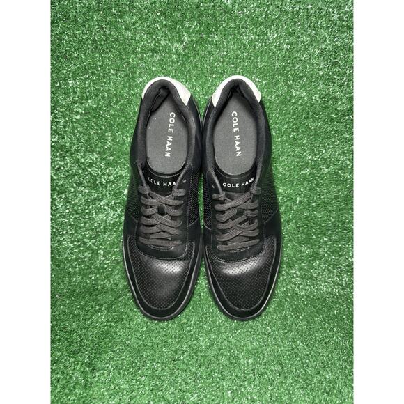 Cole Haan Grand Crosscourt Black Leather Perforated Sneaker Men Size 11.5 C33989 - Picture 5 of 9